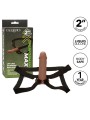 CALEXOTICS - PERFORMANCE MAXX EXTENSIÓN REALISTA CON ARNÉS PIEL MORENO