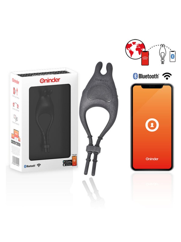 ONINDER - PAMPA WIEDERAUFLADBARER EINSTELLBARER VIBRATORRING MIT KLITO