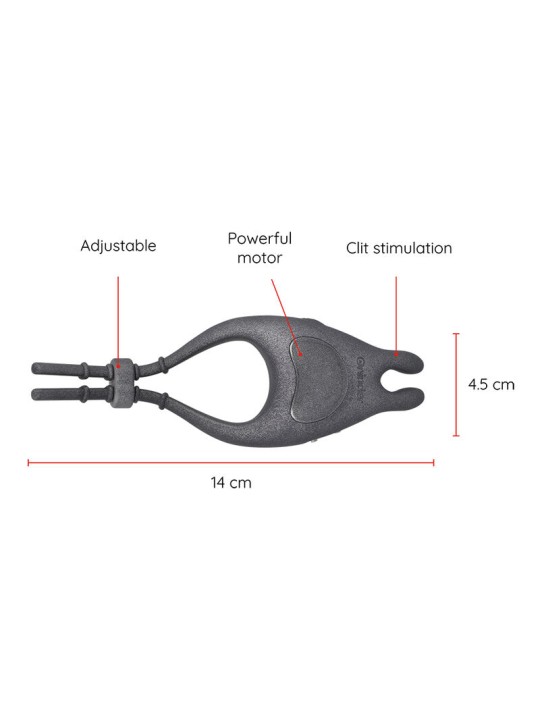 ONINDER - PAMPA WIEDERAUFLADBARER EINSTELLBARER VIBRATORRING MIT KLITO