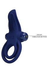 PRETTY LOVE - BRONSON DOPPELRING MIT VIBRATION BLAU