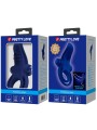 PRETTY LOVE - BRONSON DUBBELE RING MET BLAUWE TRILLING