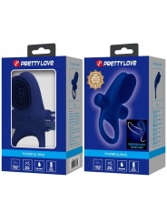 PRETTY LOVE - PALLE RING MIT VIBRATION BLAU