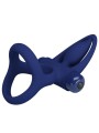 PRETTY LOVE - MAT DOUBLE RING WITH VIBRATION & STIMULATOR BLUE