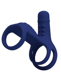 PRETTY LOVE - ELISH VIBRATIONSRING MIT VERLNGERUNG BLAU