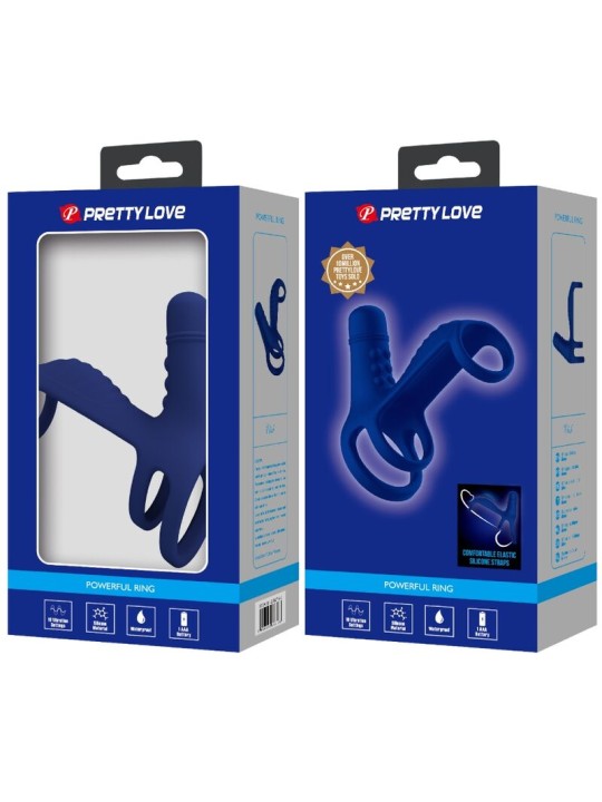 PRETTY LOVE - ANEL VIBRANTE ELISH COM EXTENSO AZUL