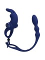 PRETTY LOVE - AYAD ANNEAU VIBRATEUR LAPIN AVEC PLUG BLEU