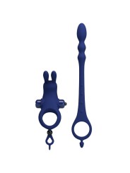 PRETTY LOVE - AYAD RABBIT VIBRERENDE RING MET BLAUWE PLUG