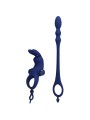 PRETTY LOVE - AYAD ANNEAU VIBRATEUR LAPIN AVEC PLUG BLEU