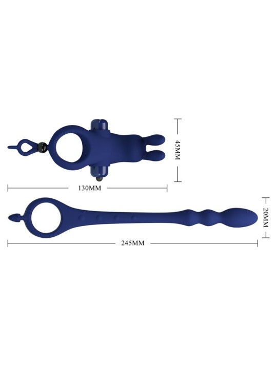 PRETTY LOVE - AYAD ANEL VIBRADOR COELHO COM PLUG AZUL
