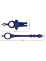 PRETTY LOVE - AYAD RABBIT VIBRATOR RING WITH PLUG BLUE