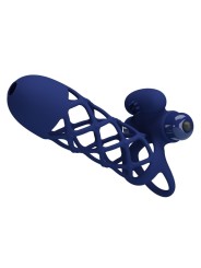 PRETTY LOVE - GIANN ANEL VIBRADOR COM BAINHA DE SILICONE AZUL