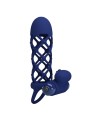 PRETTY LOVE - GIANN VIBRERENDE RING MET BLAUWE SILICONEN HOESJE