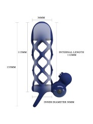 PRETTY LOVE - GIANN ANEL VIBRADOR COM BAINHA DE SILICONE AZUL