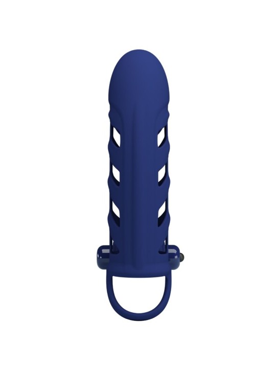 PRETTY LOVE - ALTAF ANEL VIBRADOR COM BAINHA DE SILICONE AZUL