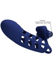 PRETTY LOVE - ALTAF ANEL VIBRADOR COM BAINHA DE SILICONE AZUL