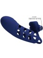 PRETTY LOVE - ALTAF VIBRATOR RING WITH SILICONE SHEATH BLUE