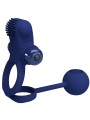 PRETTY LOVE - REMINGTON DOBLE ANILLO VIBRADOR CON PLUG AZUL