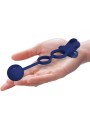 PRETTY LOVE - REMINGTON DOBLE ANILLO VIBRADOR CON PLUG AZUL