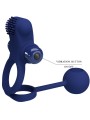 PRETTY LOVE - REMINGTON ANEL VIBRADOR DUPLO COM PLUG AZUL