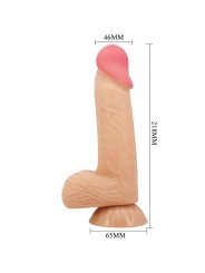 PRETTY LOVE - SÉRIE SLIDING SKIN DILDO REALÍSTICO COM VENTOSA DESLIZAN