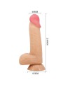 PRETTY LOVE - SÉRIE SLIDING SKIN DILDO REALÍSTICO COM VENTOSA DESLIZAN