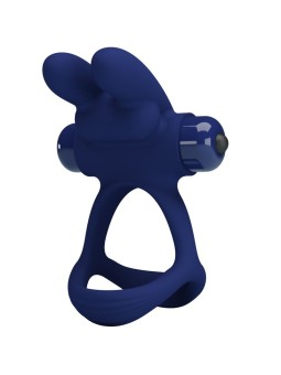PRETTY LOVE - FRANCISCO DOUBLE VIBRATING RING RABBIT BLUE