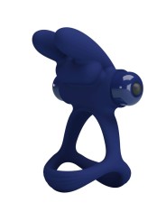 PRETTY LOVE - FRANCISCO DOUBLE VIBRATING RING RABBIT BLUE
