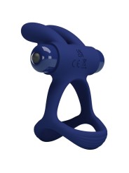 PRETTY LOVE - FRANCISCO DUBBELE VIBRERENDE RING BLAUW KONIJN