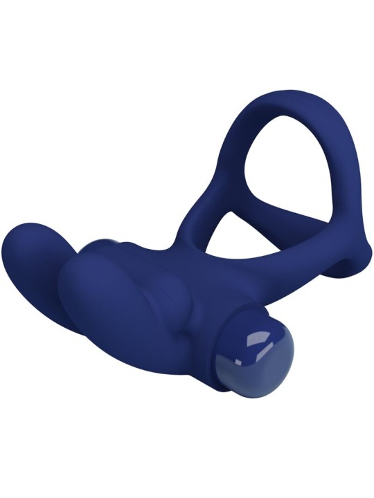 PRETTY LOVE - FRANCISCO DOUBLE VIBRATING RING RABBIT BLUE