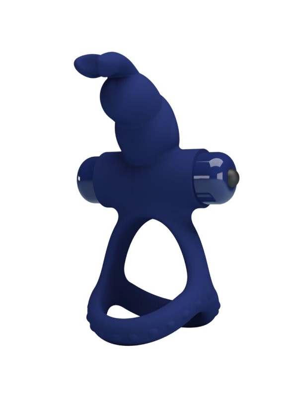 PRETTY LOVE - LUCHITO DOBLE ANILLO VIBRADOR RABBIT AZUL