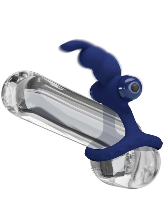 PRETTY LOVE - LUCHITO DOUBLE VIBRATING RING RABBIT BLUE