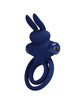 PRETTY LOVE - DAREY DOUBLE VIBRATING RING RABBIT BLUE