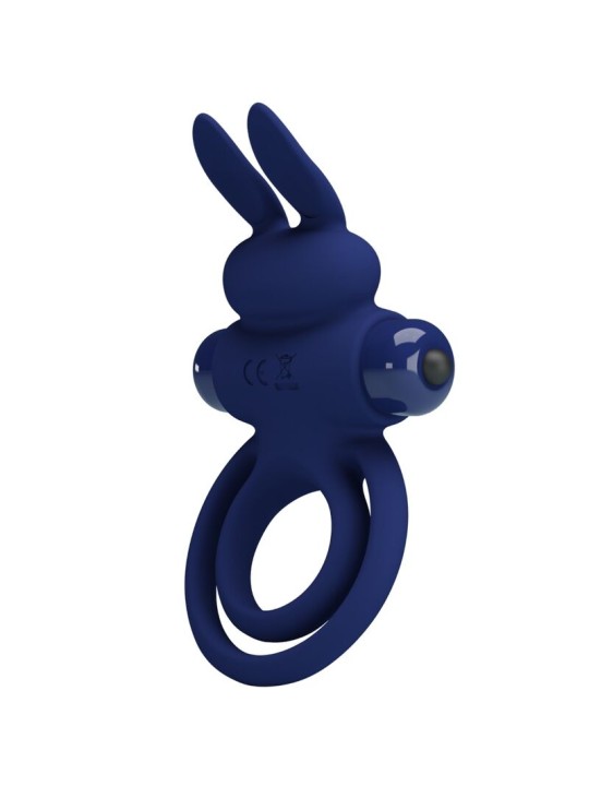 PRETTY LOVE - DAREY DOUBLE VIBRATING RING RABBIT BLUE