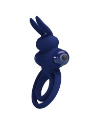 PRETTY LOVE - DAREY DOBLE ANILLO VIBRADOR RABBIT AZUL