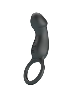 PRETTY LOVE - TRAE ANNEAU VIBRANT AVEC STIMULATEUR NOIR