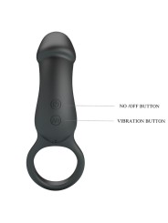 PRETTY LOVE - TRAE VIBRATIONSRING MIT SCHWARZEM STIMULATOR