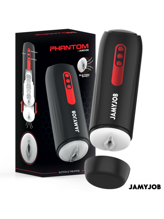 JAMYJOB - MASTURBADOR AUTOMÁTICO PHANTOM VAGINA 5 MODOS DE SUCÇÃO E IM