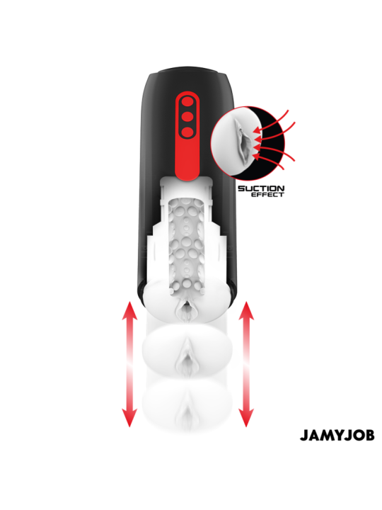 JAMYJOB - MASTURBADOR AUTOMÁTICO PHANTOM VAGINA 5 MODOS DE SUCÇÃO E IM
