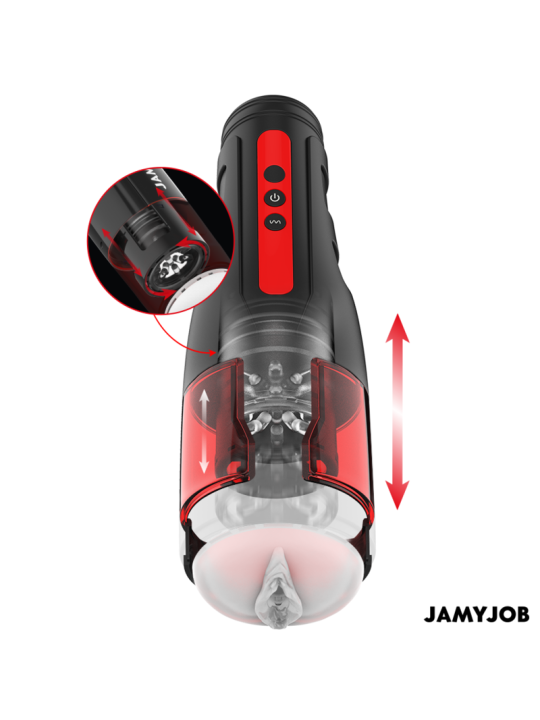 JAMYJOB - MASTURBATEUR VAGIN AUTOMATIQUE CYCLONE 10 MODES DE ROTATION 