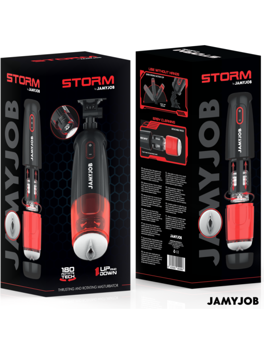 JAMYJOB - STORM AUTOMATIC VAGINA MASTURBATOR 10 ROTATION AND THRUST MO