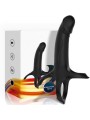 ARMONY - DILDO WITH RING & VIBRATOR BLACK