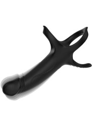 ARMONY - DILDO WITH RING & VIBRATOR BLACK