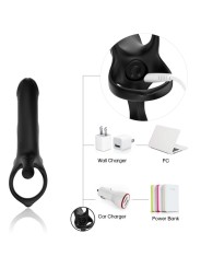 ARMONY - DILDO MIT RING & VIBRATOR SCHWARZ