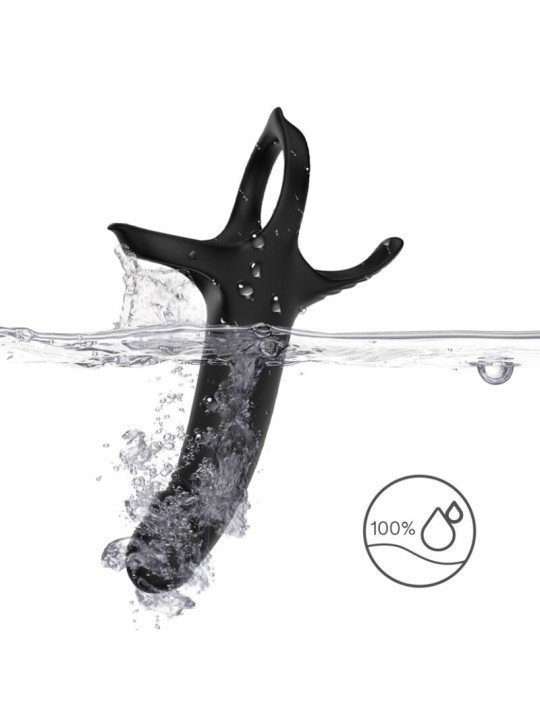 ARMONY - DILDO MIT RING & VIBRATOR SCHWARZ