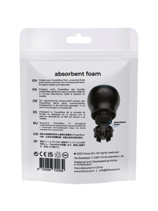 KIIROO - POWER BLOW ESPUMA ABSORBENTE DE RESPUESTO 5 UNIDADES