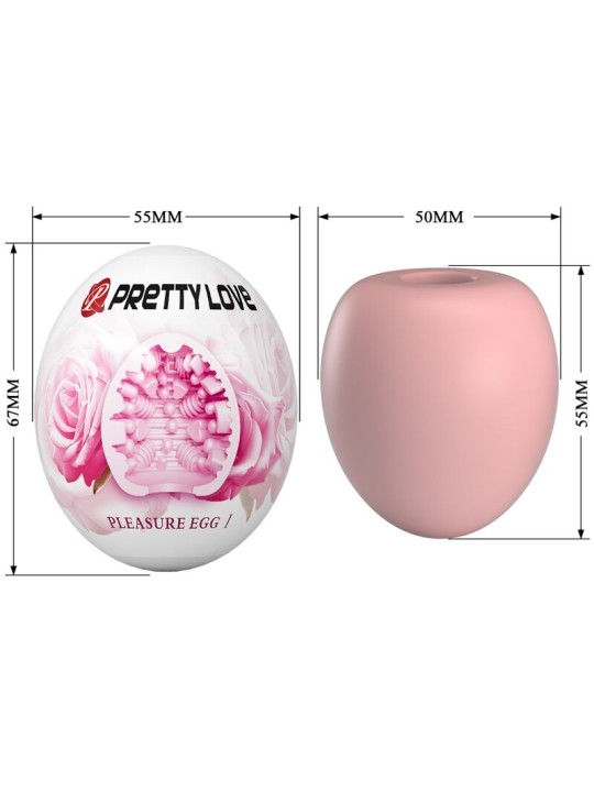 PRETTY LOVE - MASTURBADOR MASCULINO ROSA OVO