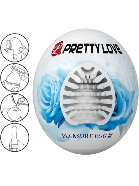PRETTY LOVE - MASTURBADOR MASCULINO CLARINHA DE OVO