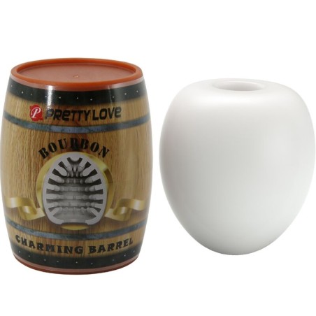 PRETTY LOVE - WITTE EI MANNELIJKE MASTURBATOR MODEL 2
