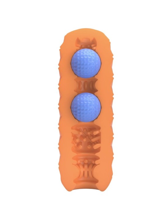 PRETTY LOVE - TWIN BALLS MASTURBADOR MASCULINO NARANJA