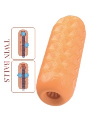 PRETTY LOVE - TWIN BALLS MASTURBADOR MASCULINO LARANJA